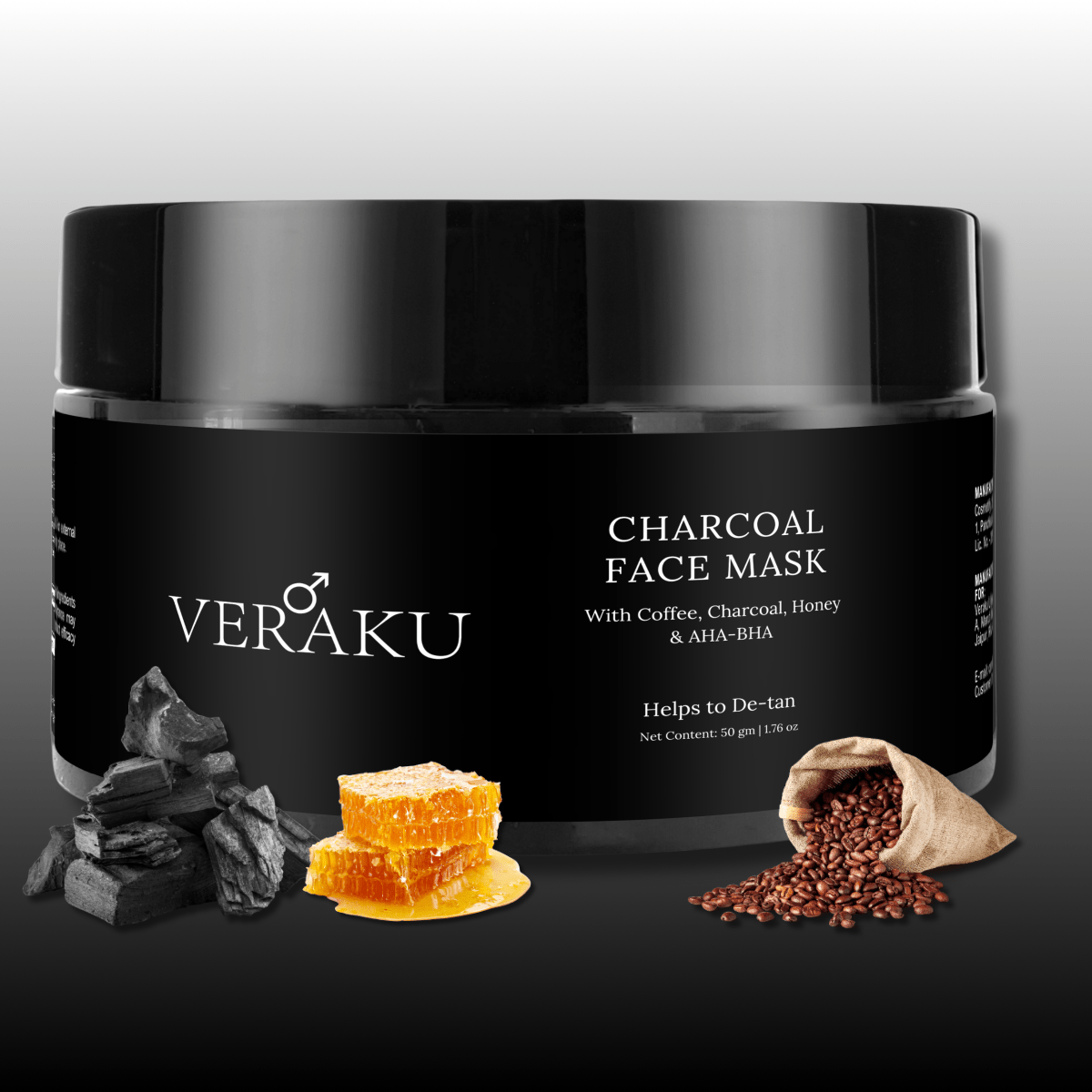 Charcoal Face Mask | 50 GM - Veraku