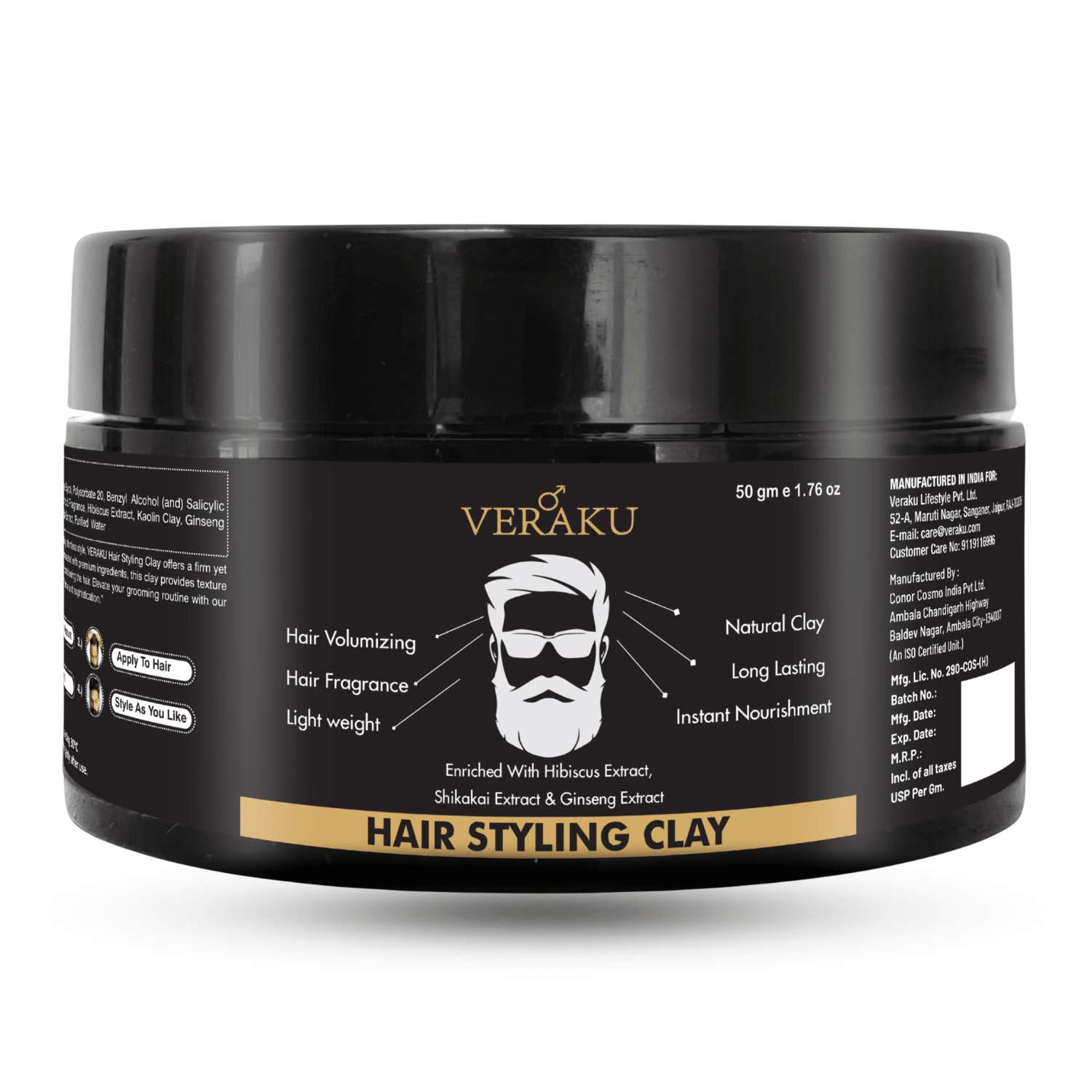 Hair Styling Clay | 50 gm - Veraku