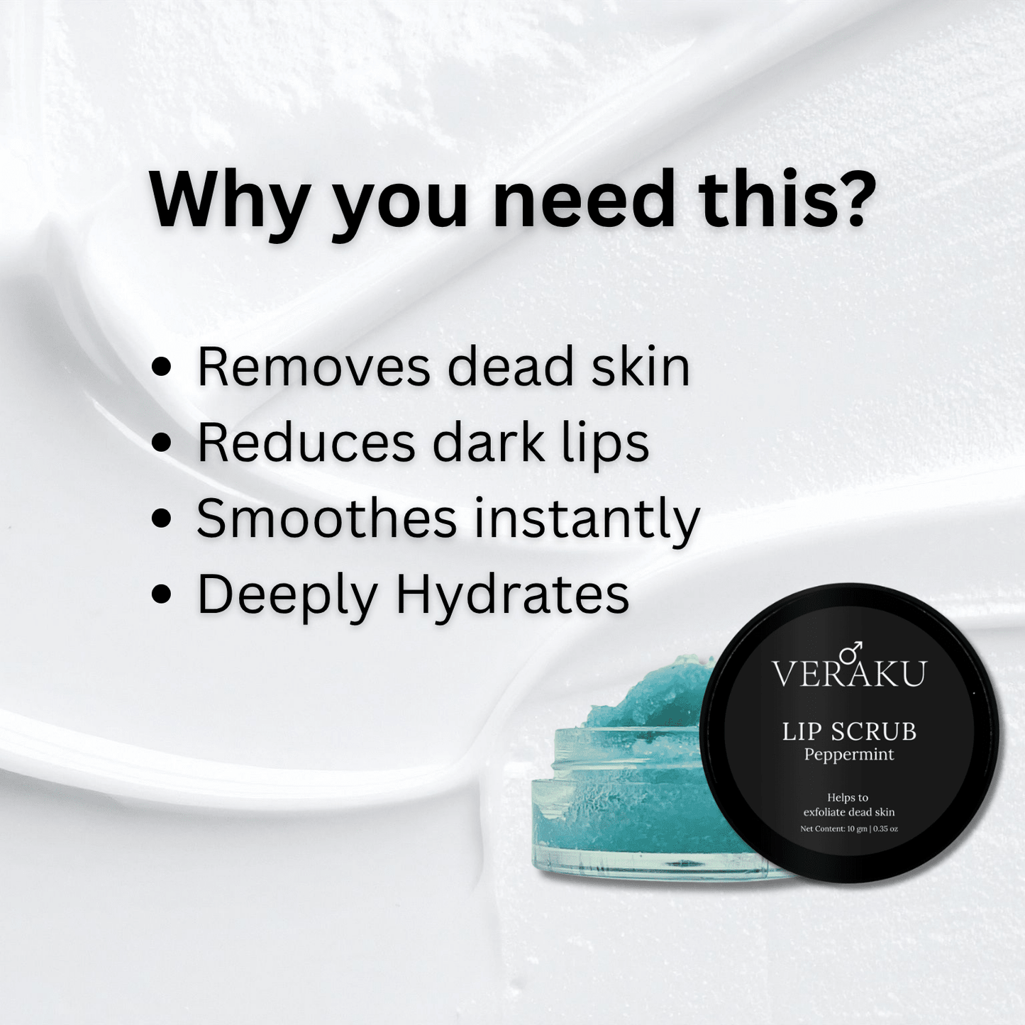 Peppermint Lip Scrub | 10GM - Veraku