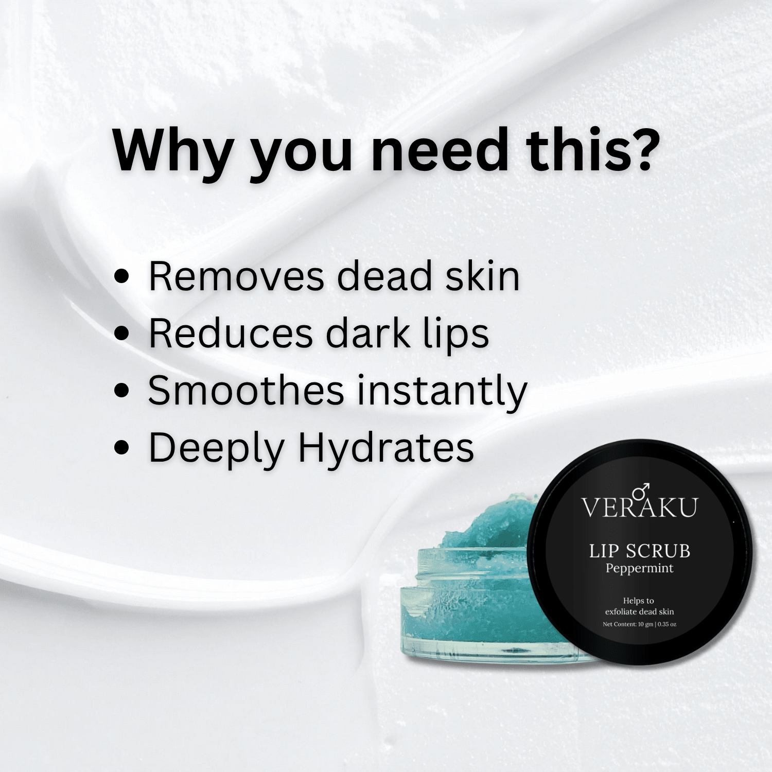 Peppermint Lip Scrub | 10GM - Veraku