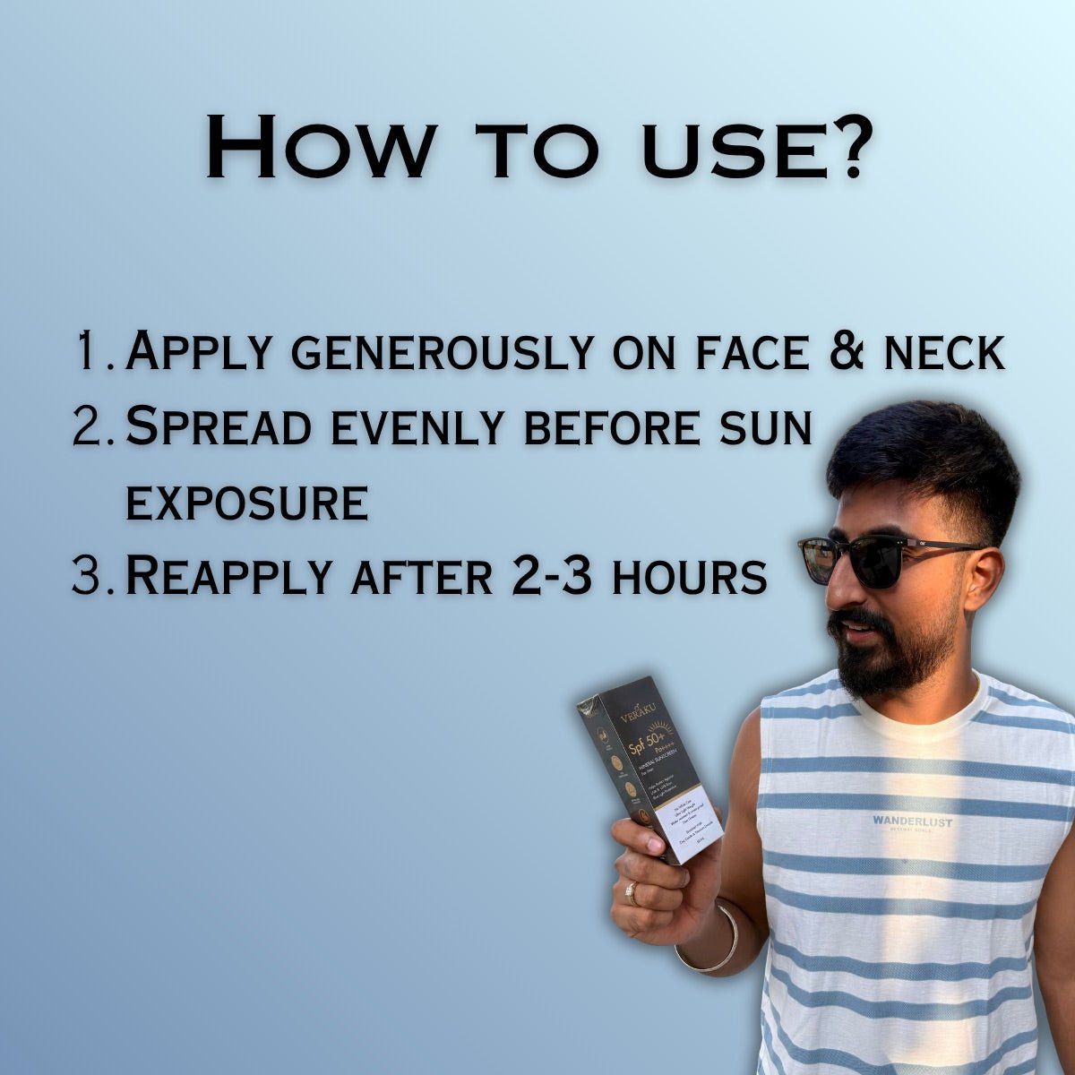 SPF - 50+ Pa++++ | Mineral Sunscreen | 50ML - Veraku