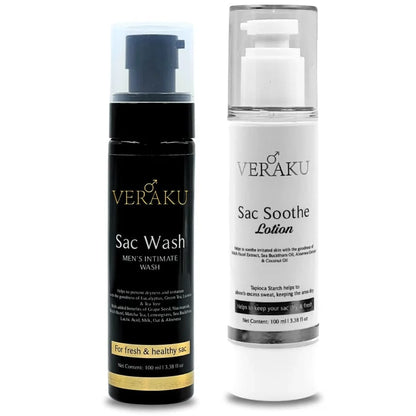 Sac Hygiene Combo (Sac Wash-100ml + Sac Soothe Lotion-100ml) - Veraku