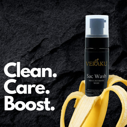 Sac Wash | Men's Intimate Wash | pH Balanced | Fresh & Dry Sac (100 ml) - Veraku